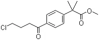 Methyl-2-(4-(4-chlorobutanoyl)phenyl)-2-methylpropanoate Chemical structure
